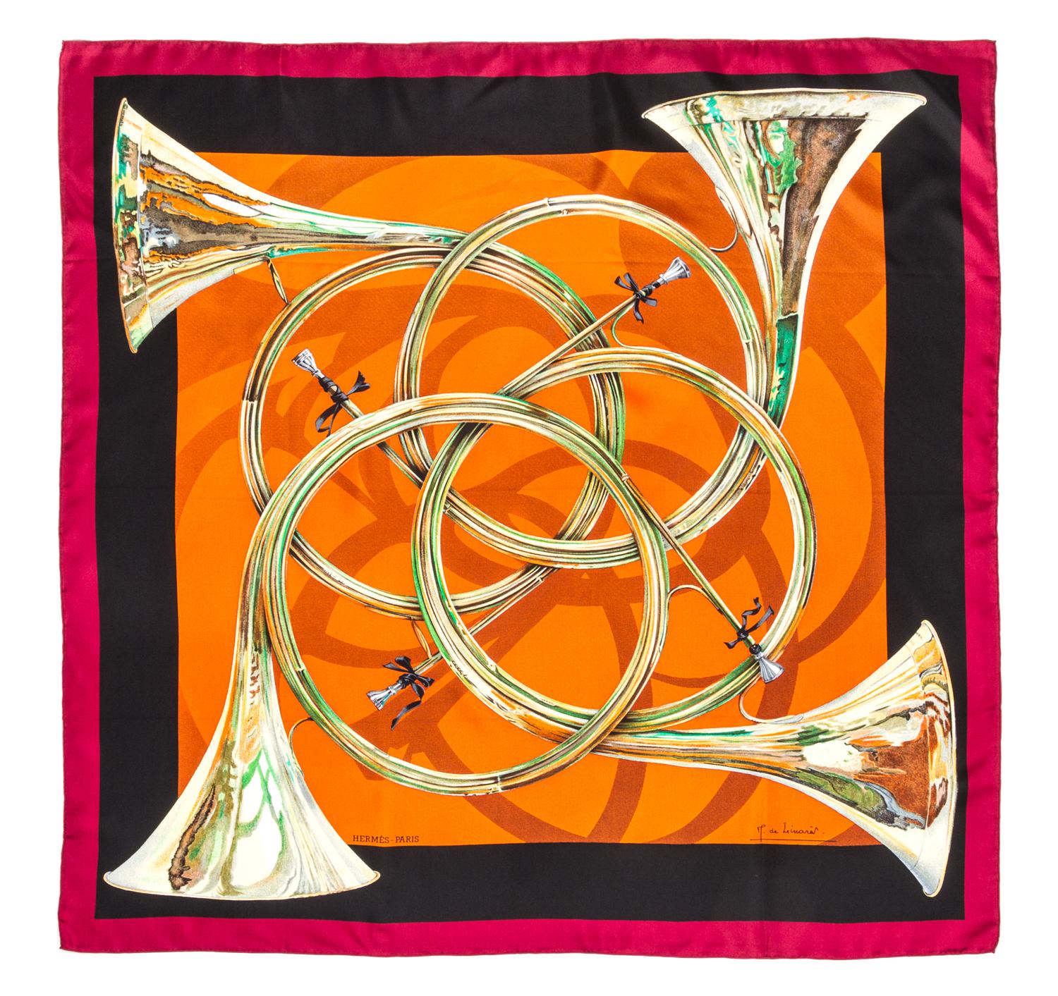 An Hermes 90cm Silk Scarf, 36"x36".