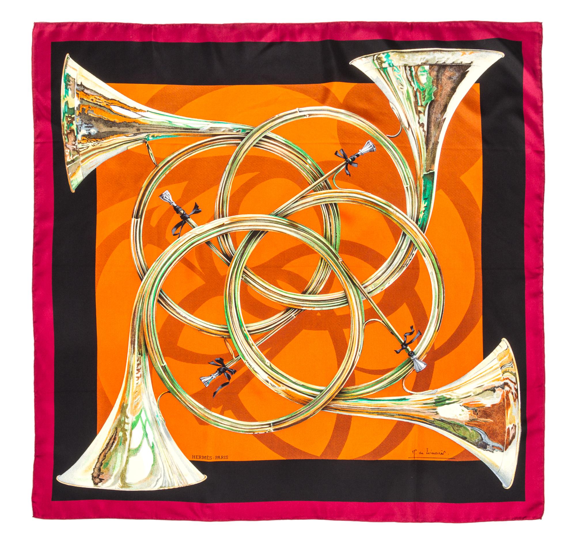 An Hermes 90cm Silk Scarf, 36"x36".