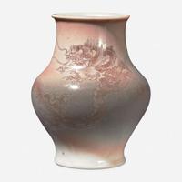 A small Japanese porcelain "Dragon" vase, Makuzu Kozan 宮川香山 日本小龍紋瓷瓶 Meiji period ??