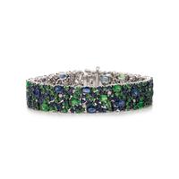 ROBERT PROCOP, SAPPHIRE, TSAVORITE GARNET AND DIAMOND 'AMERICAN GLAMOUR' BRACELET