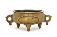 A Bronze Tripod Incense Burner — QING DYNASTY