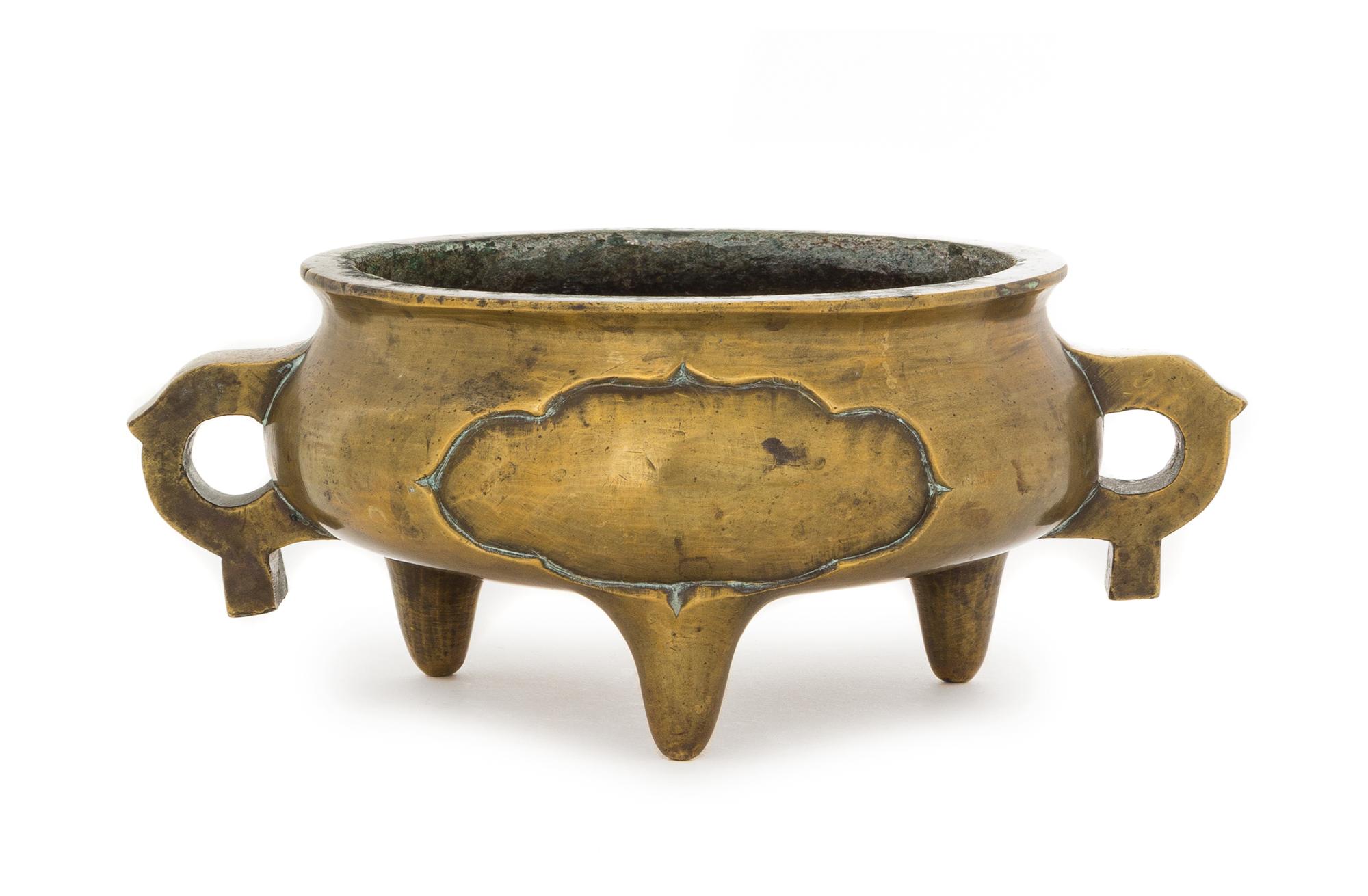 A Bronze Tripod Incense Burner — QING DYNASTY