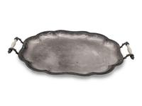 A Group of English Five Silver-Plate Serving Pieces
