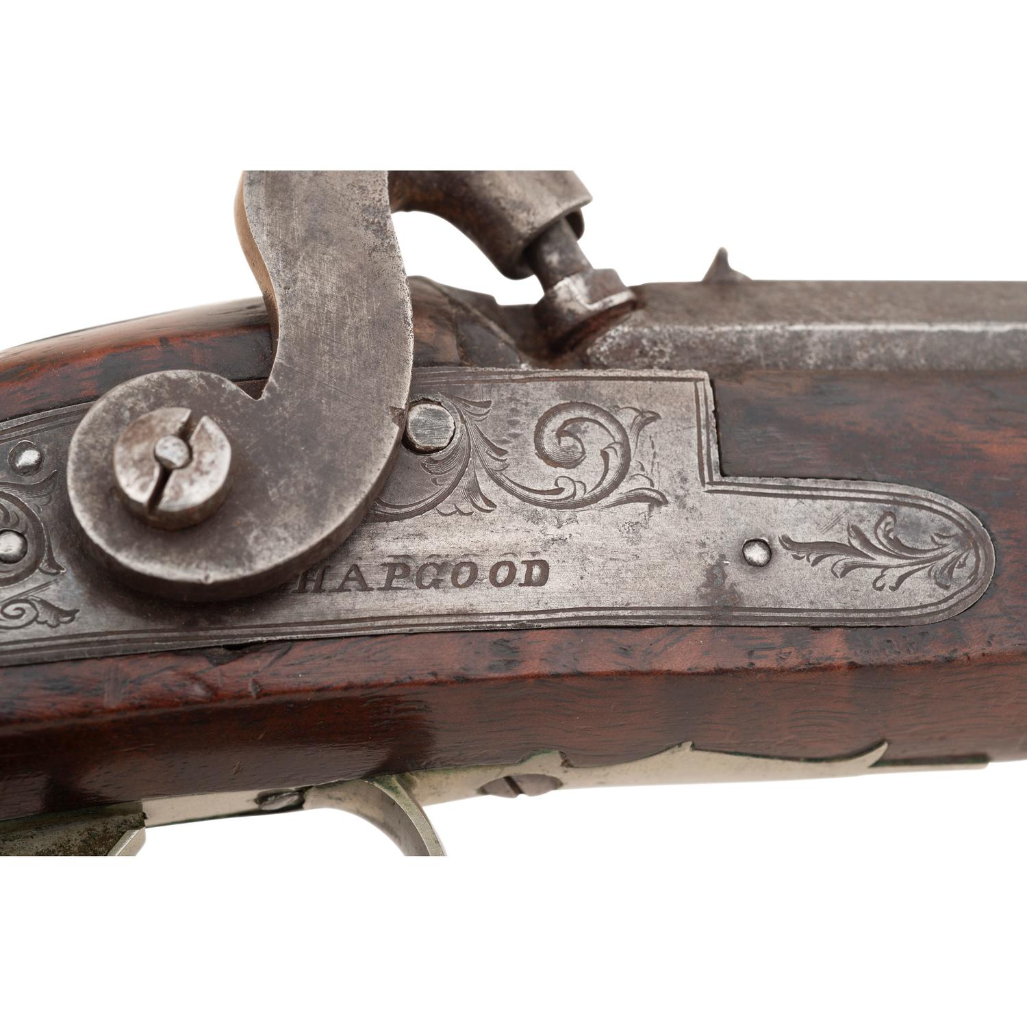 Percussion Coat Pistol by J Hapgood of Massachusetts