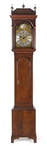 An English Oak Tall Case Clock Height 94 1/2 inches. — THOMAS CLIFF, HULL, SECOND HALF 18TH CENTURY