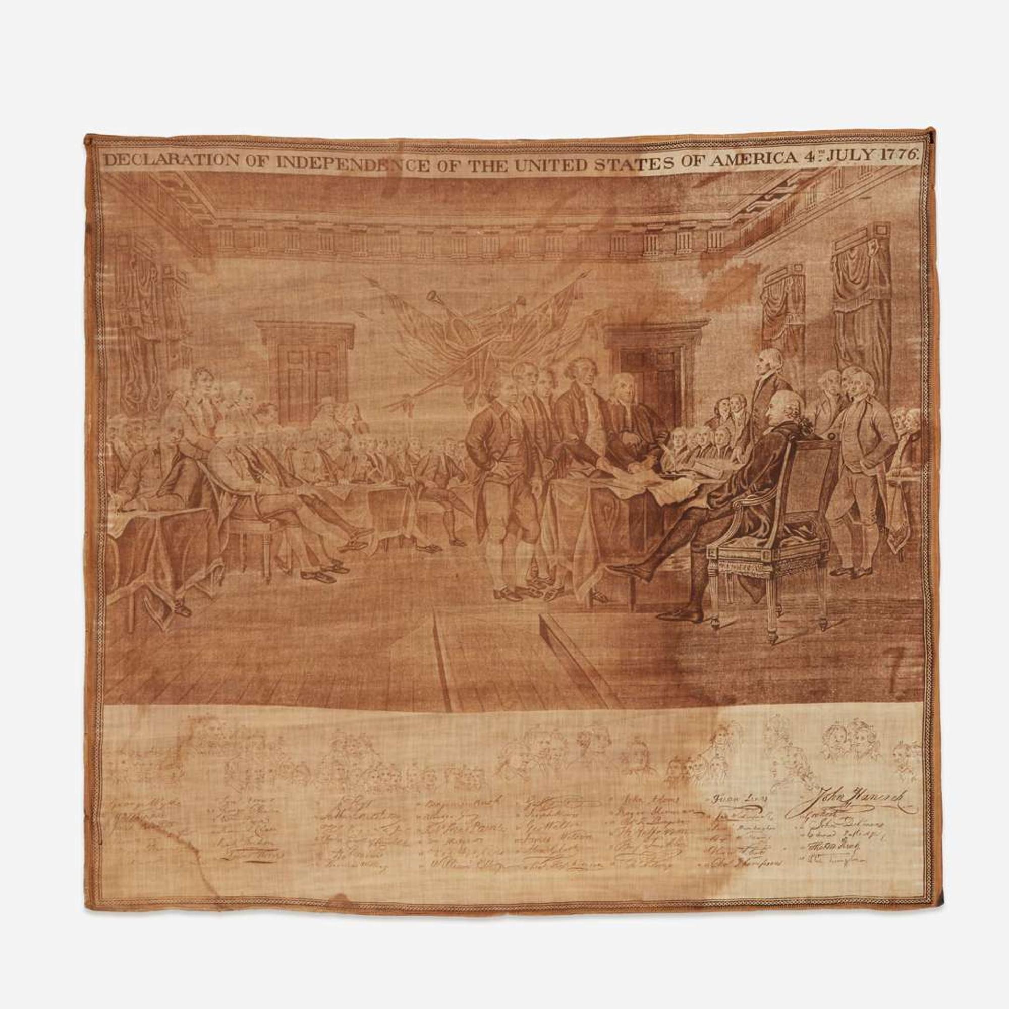 [Americana] [Declaration of Independence] After John Trumbull and Asher B. Durand Declaration of Independence of the United States of America 4th, July 1776.