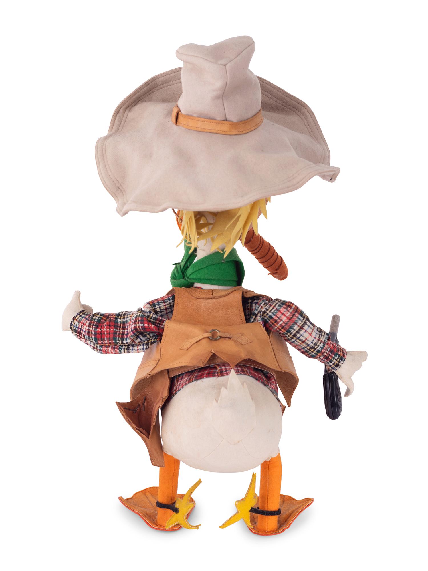 A Rare Lars Donald Duck Felt Sheriff Doll