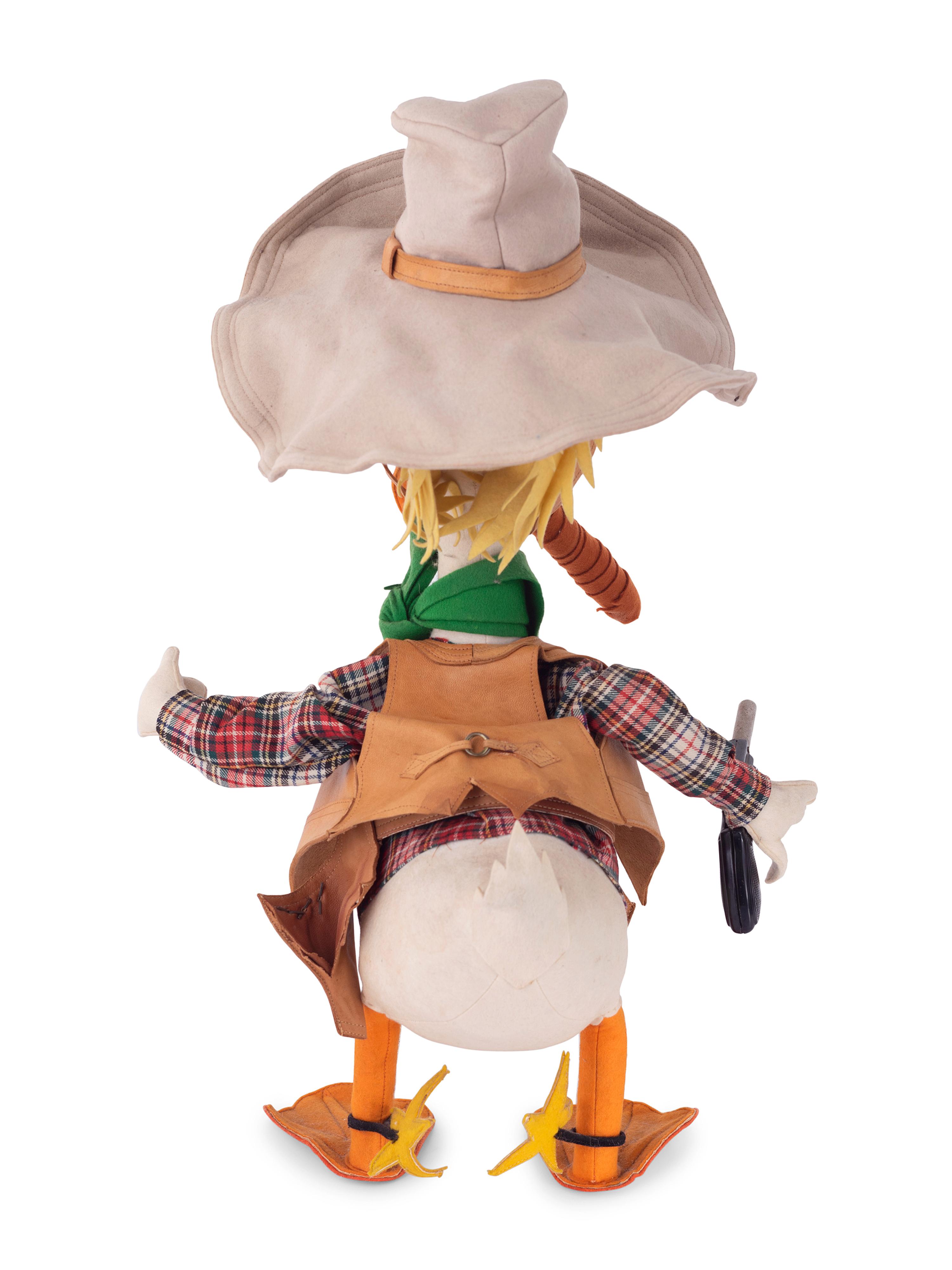 A Rare Lars Donald Duck Felt Sheriff Doll
