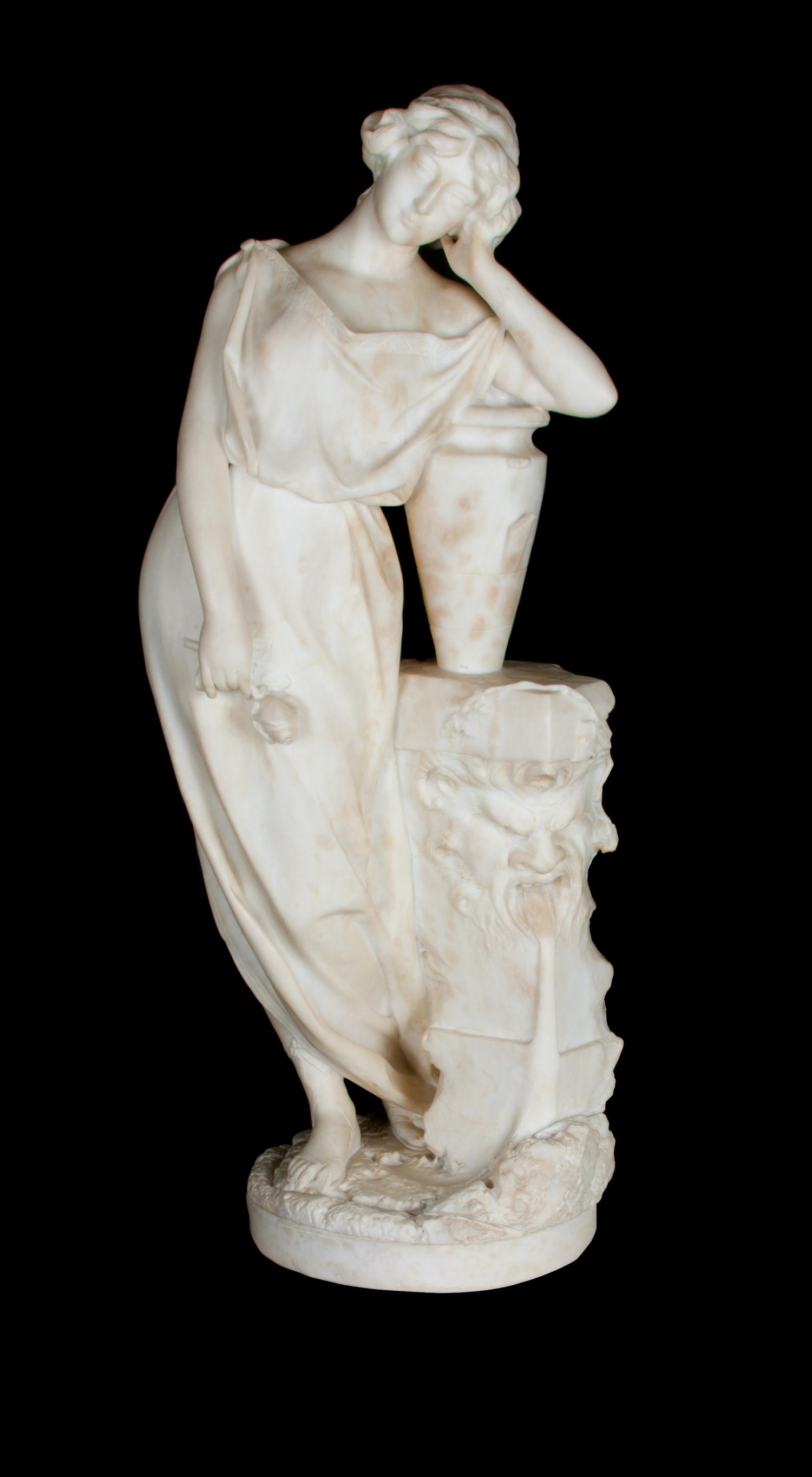 An Italian Alabaster Sculpture Height 33 3/4 inches. — A. LESTI