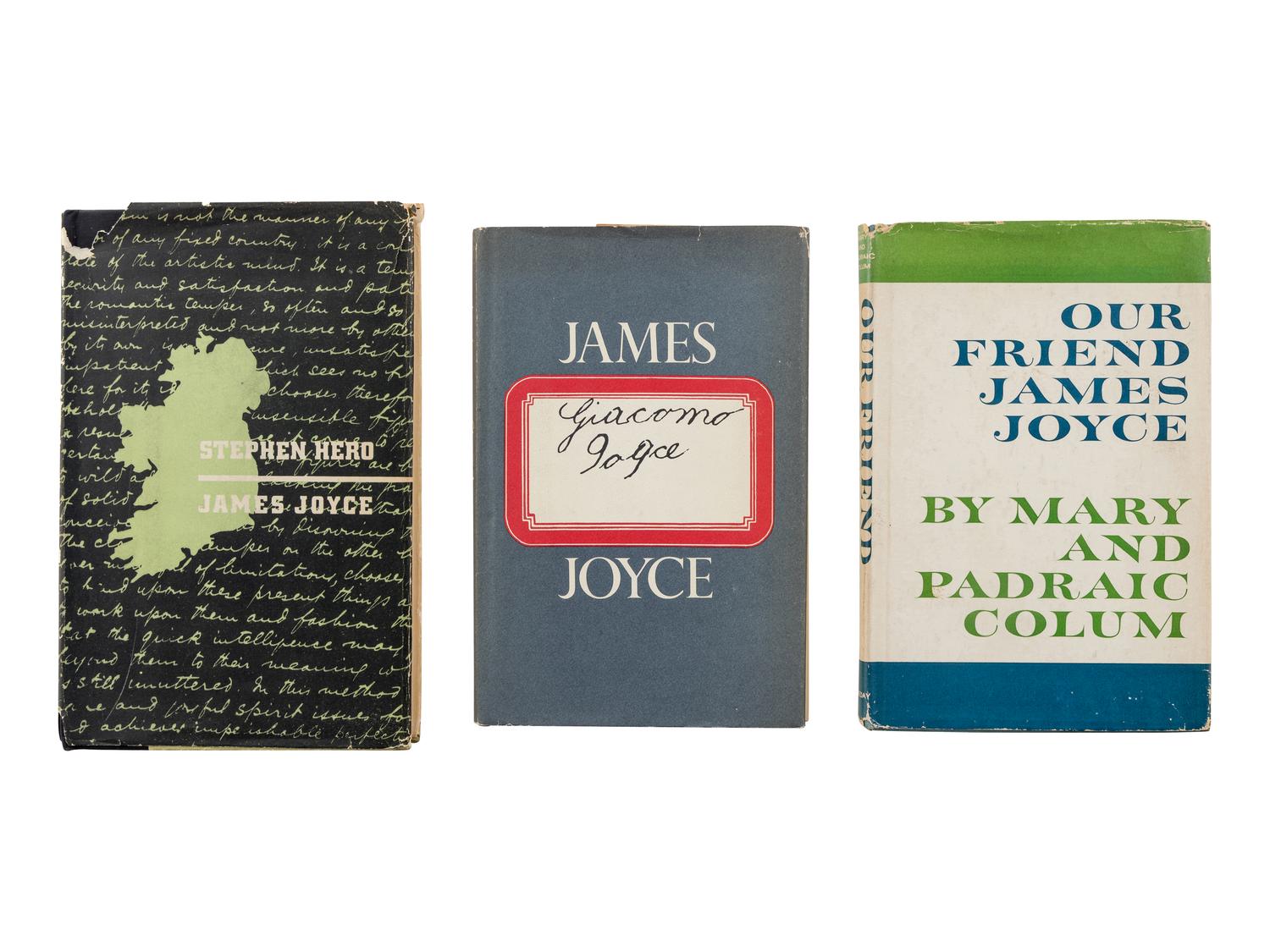 JOYCE, James (1882-1941). A group of 4 works by or about Joyce, MOST FIRST EDITION, comprising: