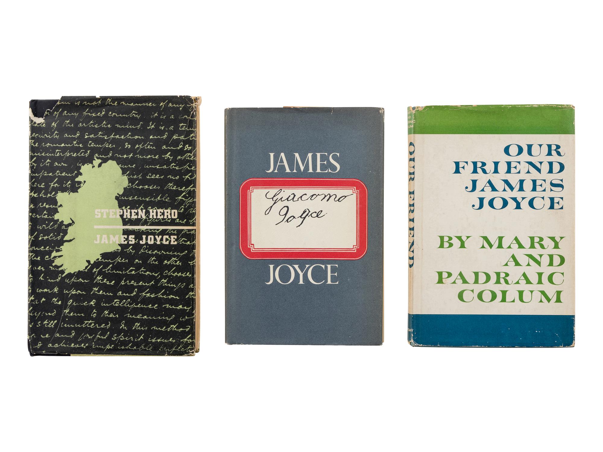 JOYCE, James (1882-1941). A group of 4 works by or about Joyce, MOST FIRST EDITION, comprising: