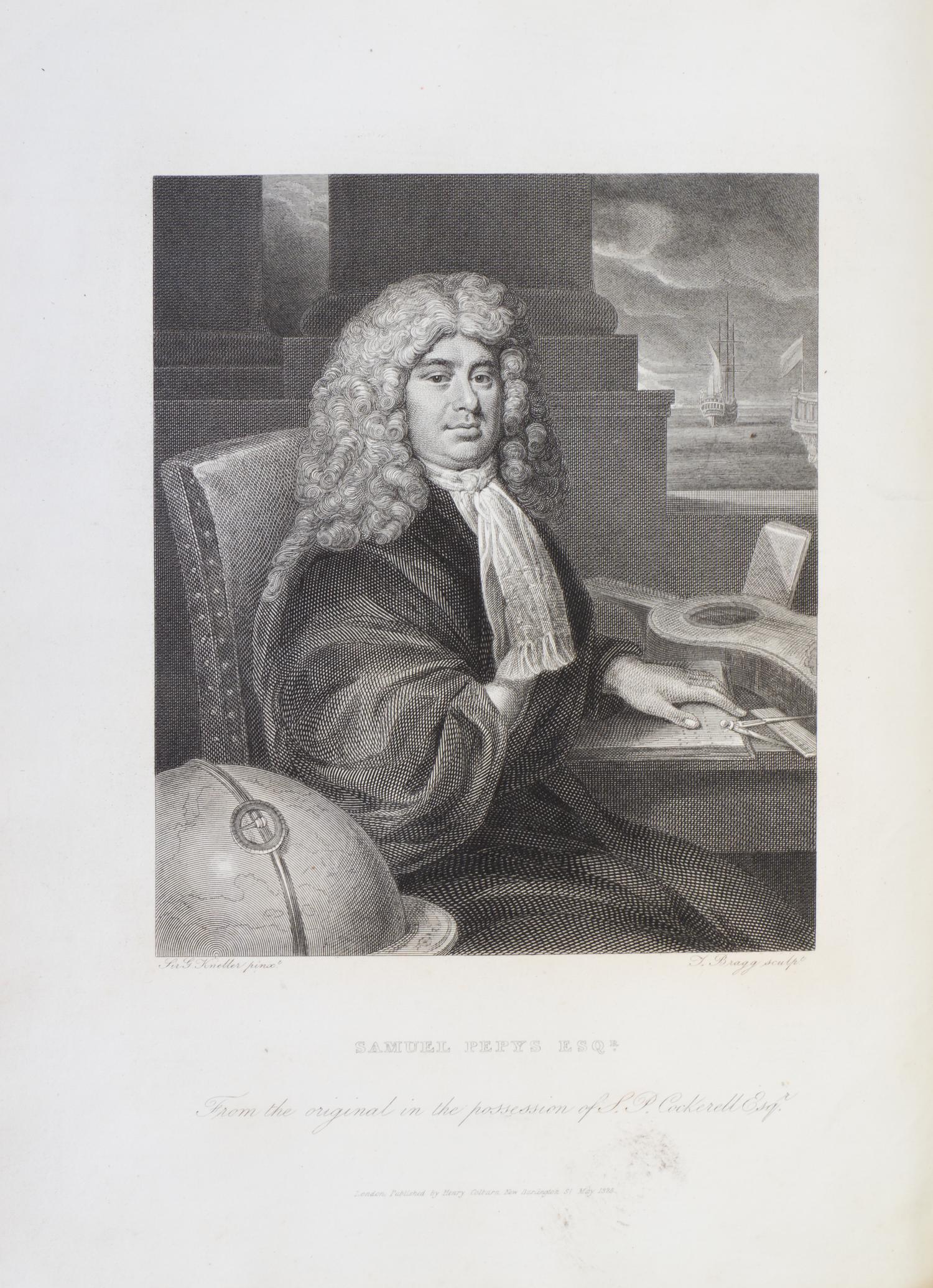 PEPYS, SAMUEL. Memoirs of Samuel Pepys, Esq. London, 1825. 2 vols. First ed. Bookplate Owen S. Tudor, signed, both vols.