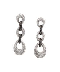 DIAMOND AND BLACK DIAMOND EARRINGS