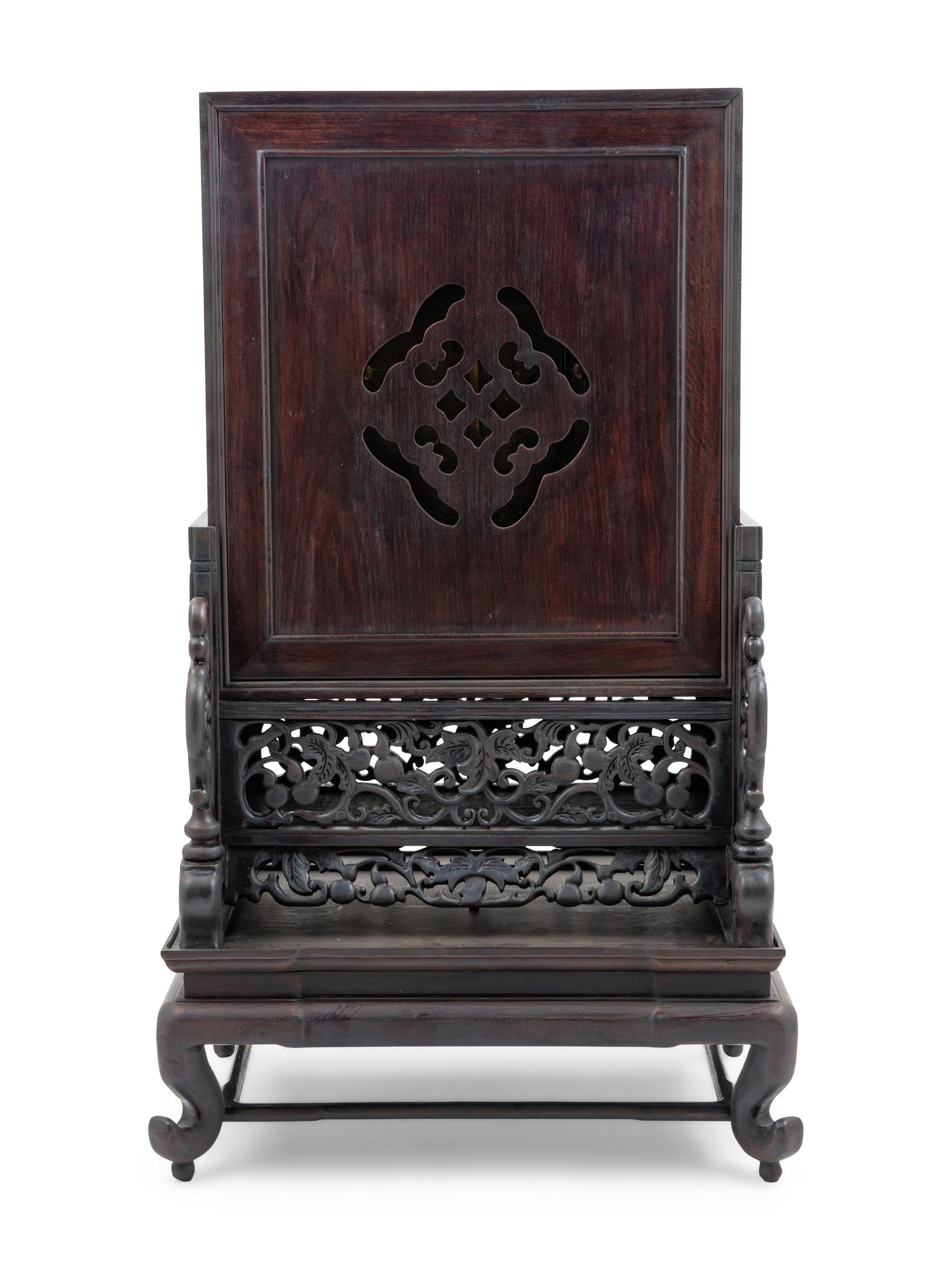 A Hardwood Mantel Clock