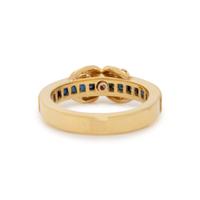 DIAMOND AND SAPPHIRE RING