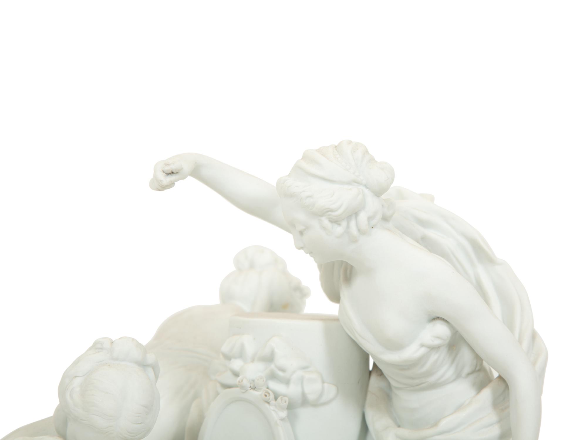 A Sèvres Style Biscuit Porcelain Group