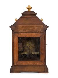 A Victorian Gilt Metal Mounted Oak Bracket Clock