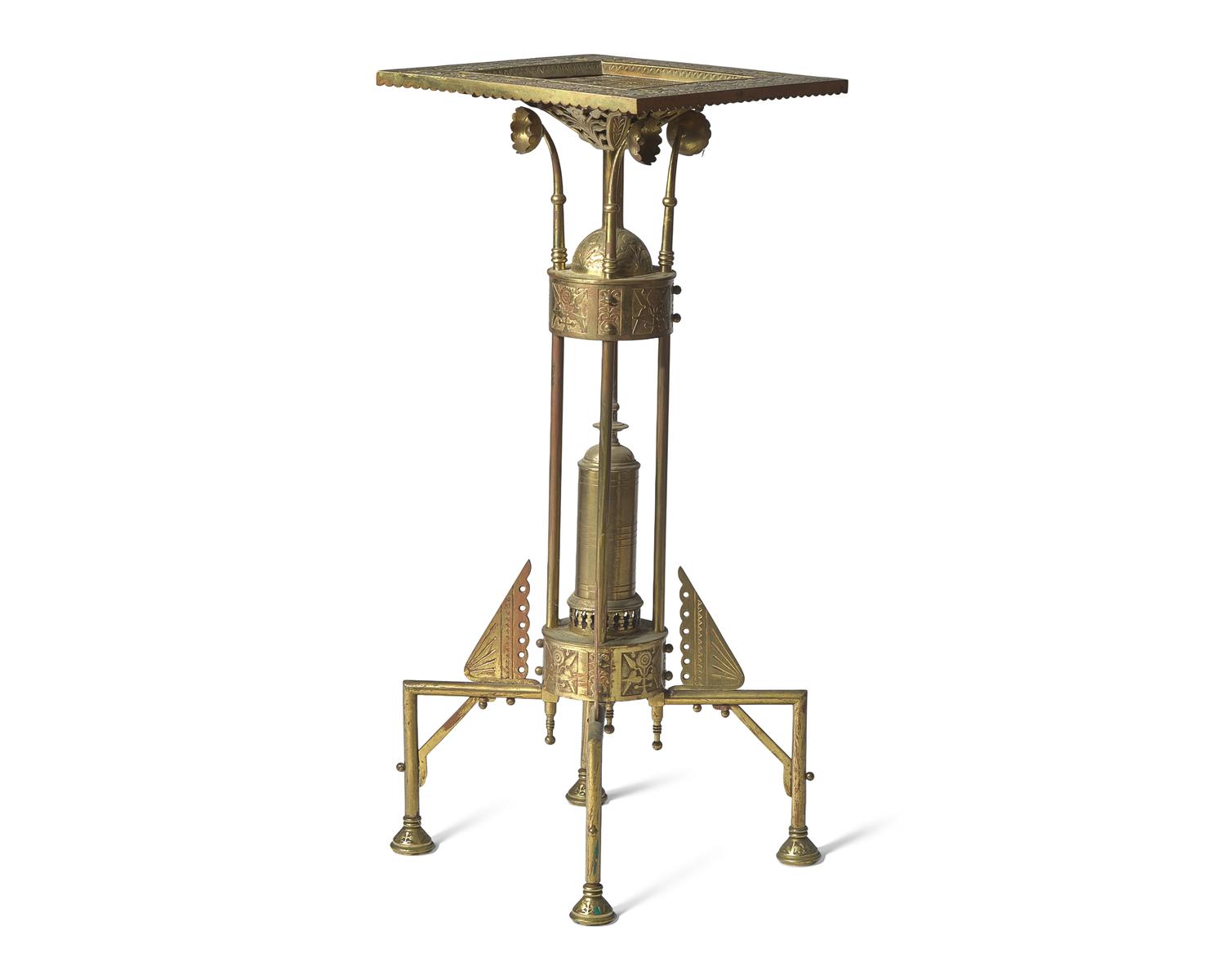 An Aesthetic Movement Brass Stand, Bradley & Hubbard Manufacturing Company, Meriden, CT, Circa 1880