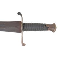 Restored Thomas Leech & Co Tennessee Side Knife with Belt, Frog and Scabbard