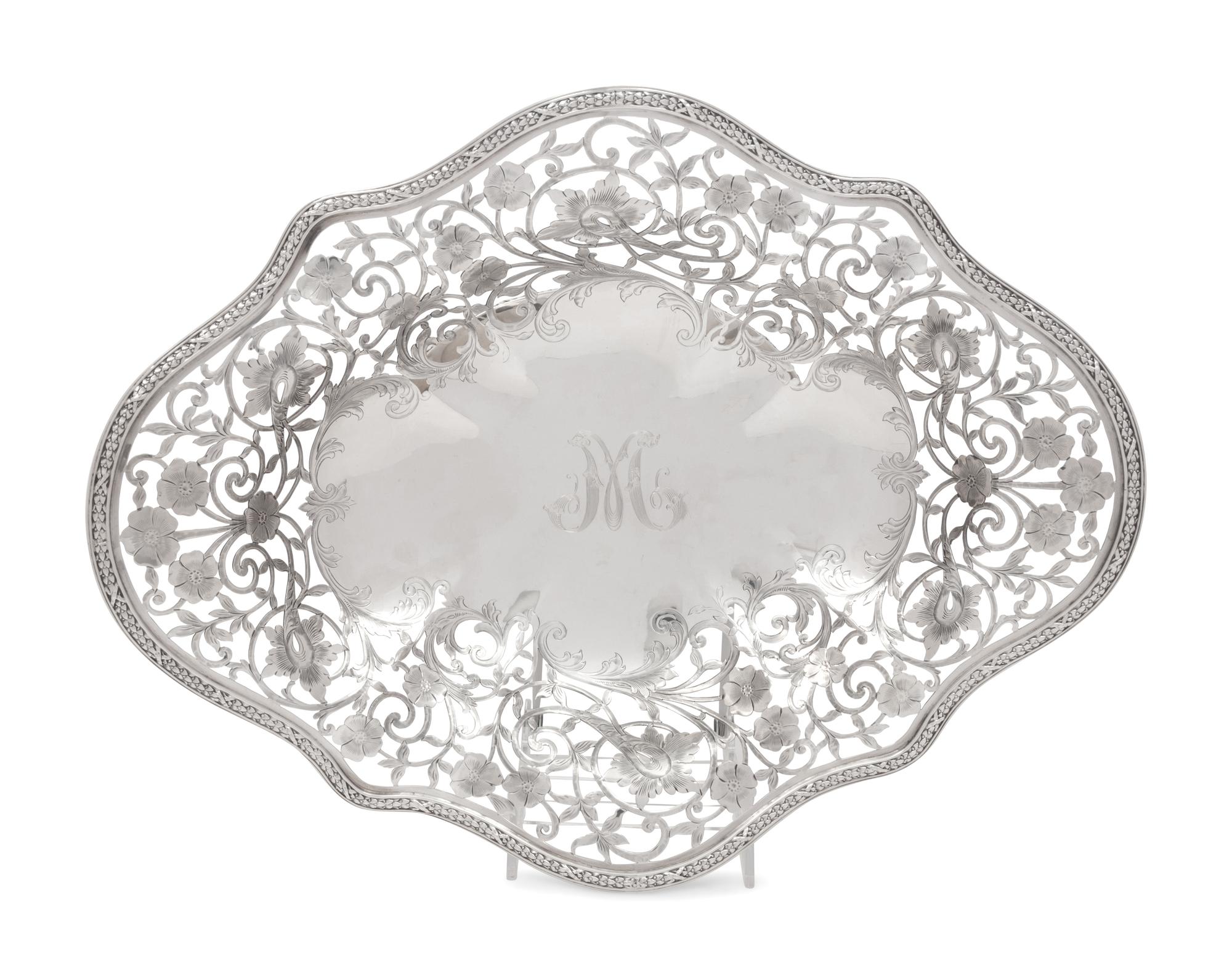 An American Silver Pierced Center Bowl