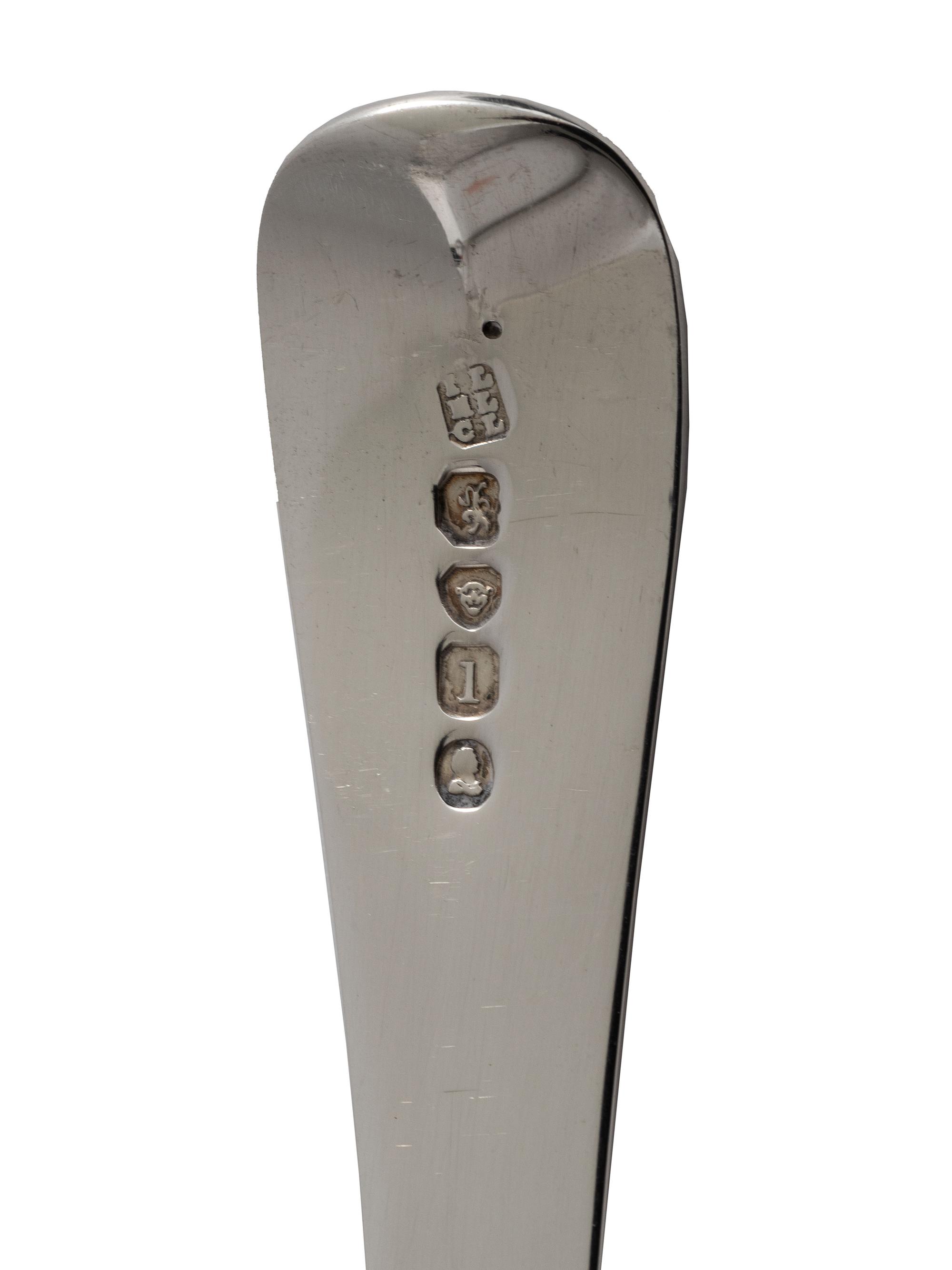 An English Silver Flatware Service