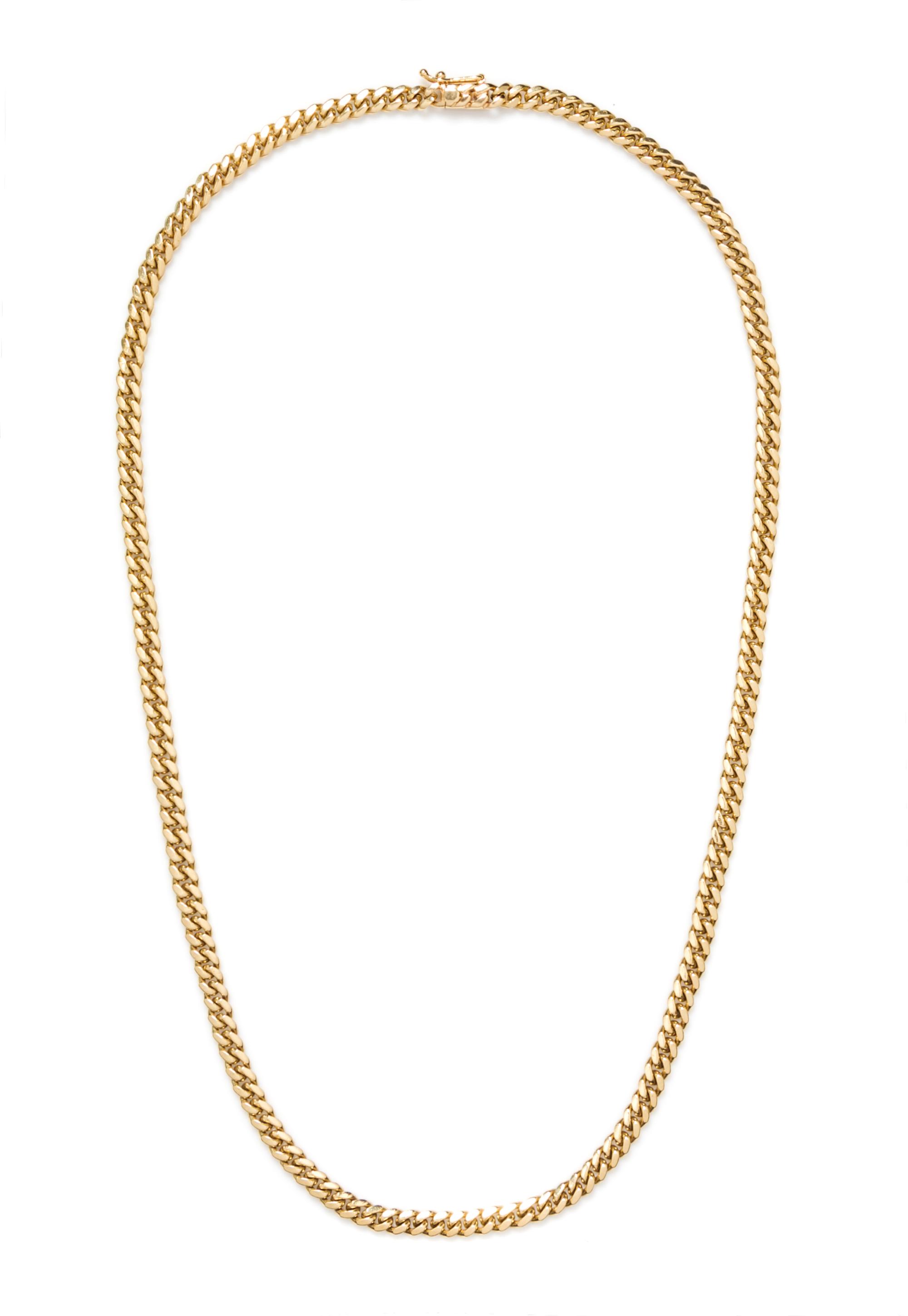 A 14 Karat Yellow Gold Curb Link Necklace, 35.60 dwts.