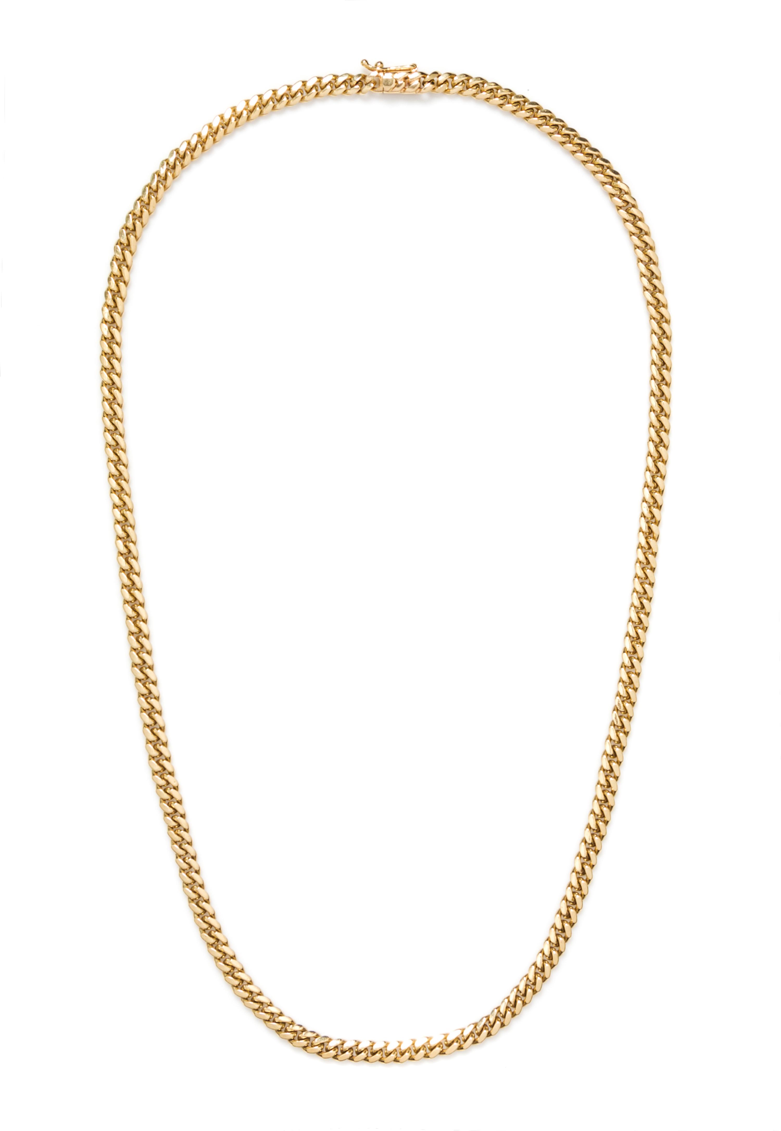 A 14 Karat Yellow Gold Curb Link Necklace, 35.60 dwts.