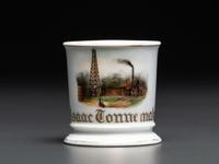 An Oil Rigger's Porcelain Occupational Shaving Mug