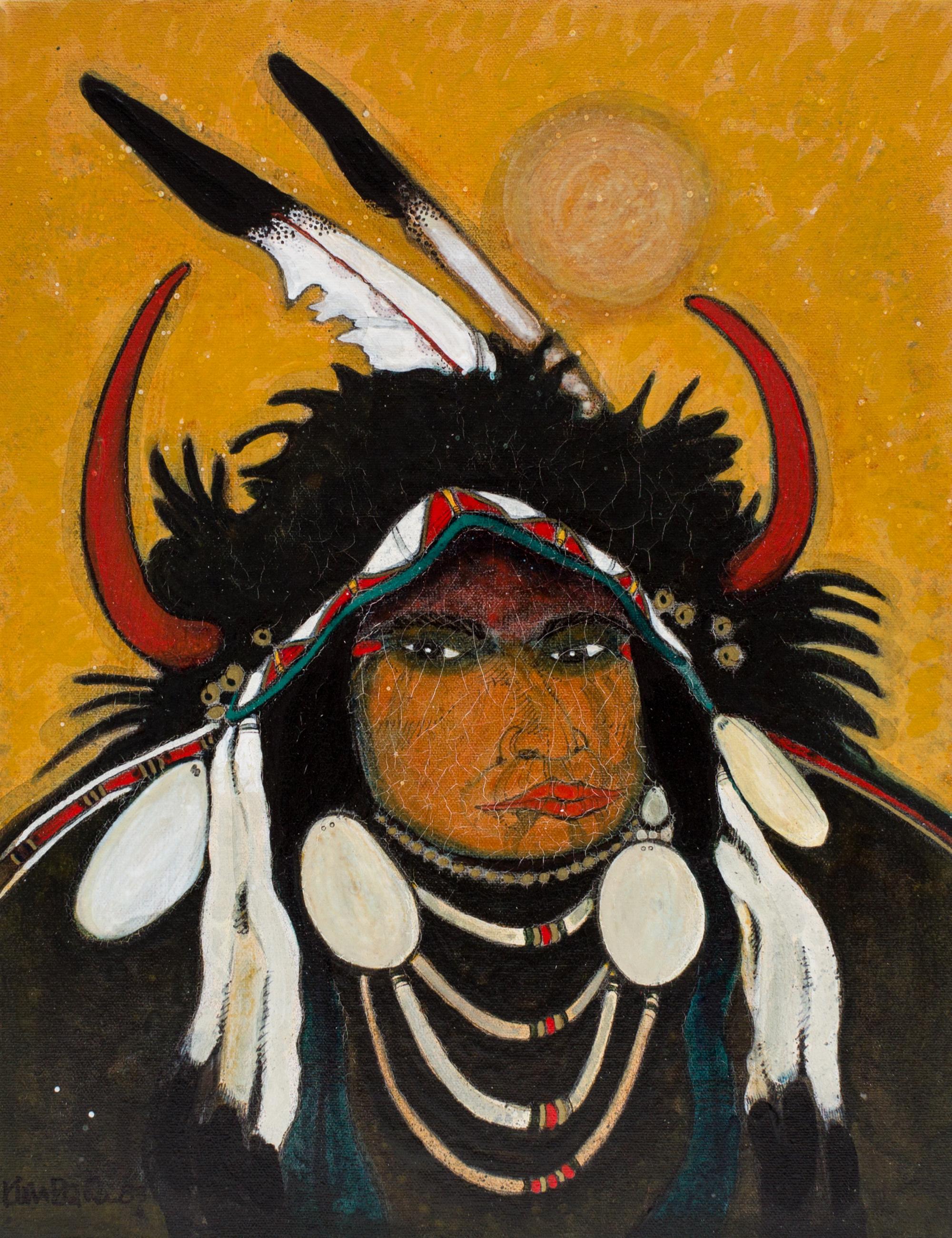 Kevin Red Star, (American, b. 1943), Blue Jay, 1983