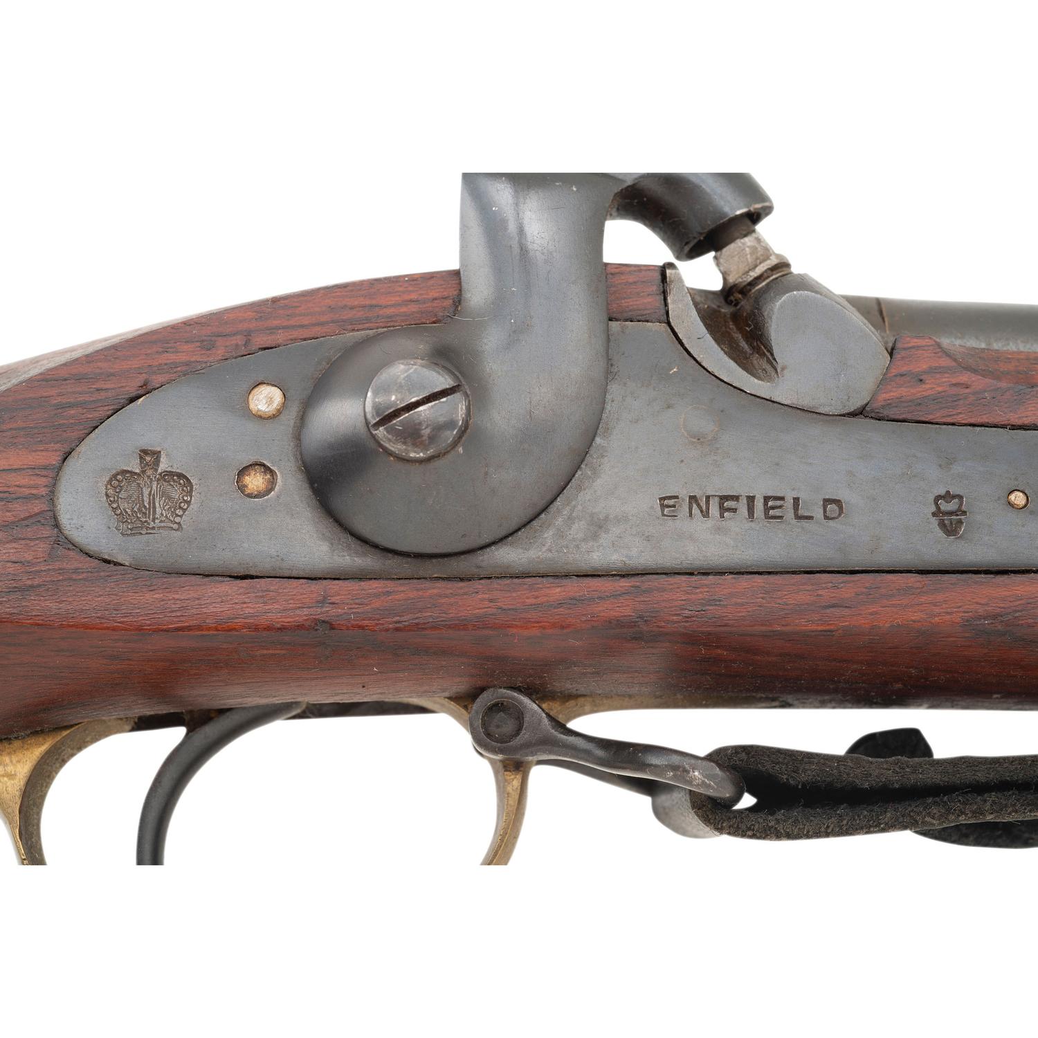 Non-Firing Reproduction Indian Made Pattern 1853 Enfield With Tag Attributing it to the North and South Miniseries
