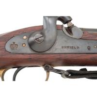 Non-Firing Reproduction Indian Made Pattern 1853 Enfield With Tag Attributing it to the North and South Miniseries