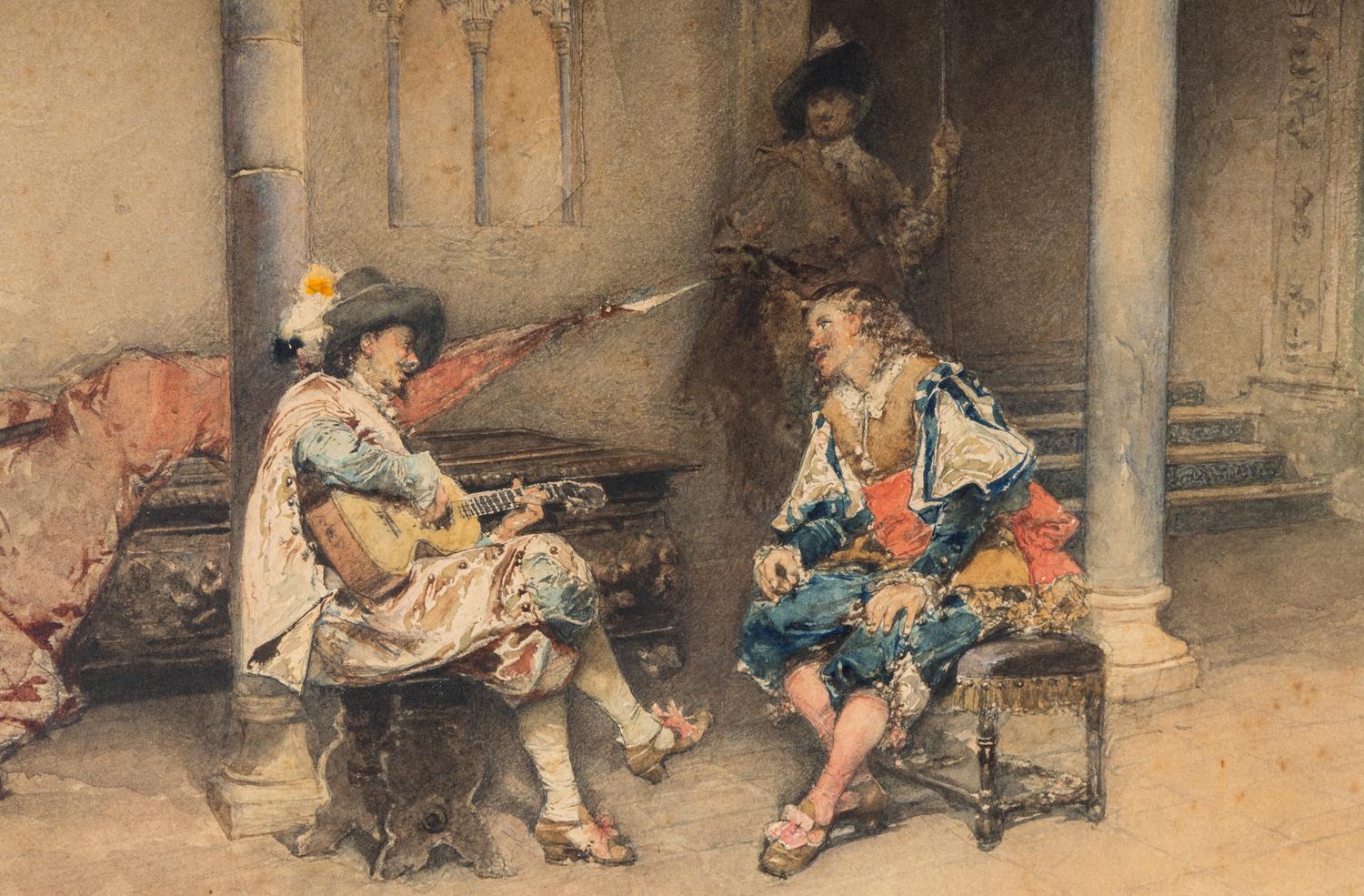 Musicians in Courtyard, 1881