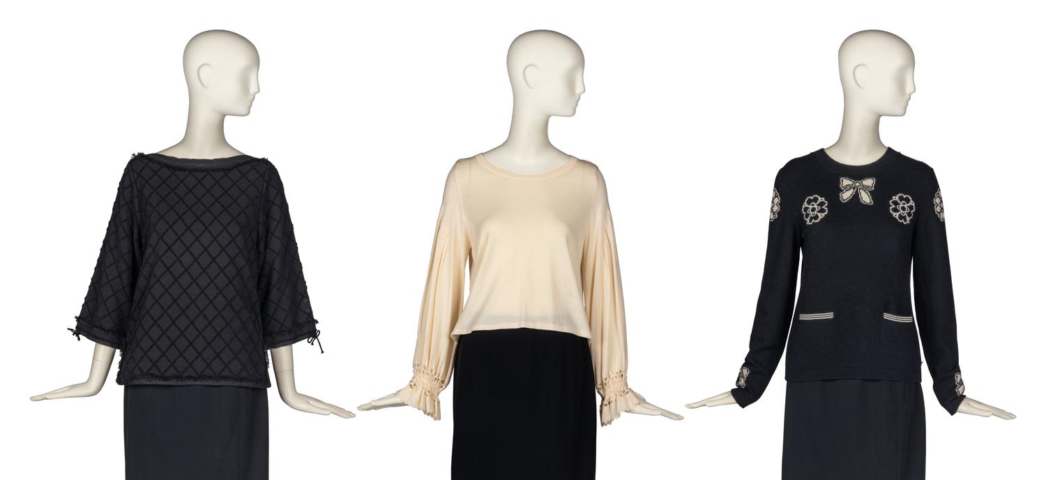 Three Chanel Sweaters