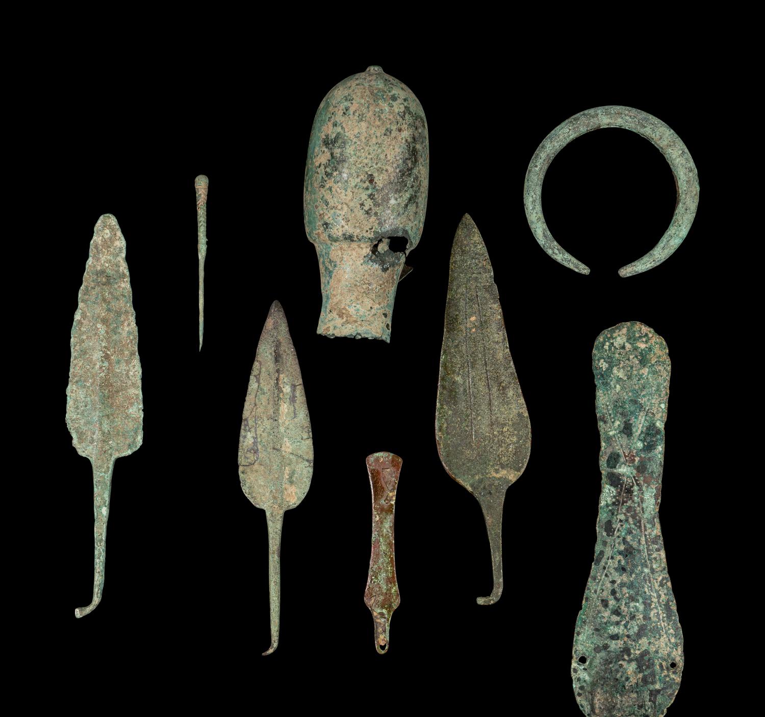 A Group of 27 Luristan Bronze Objects