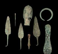 A Group of 27 Luristan Bronze Objects