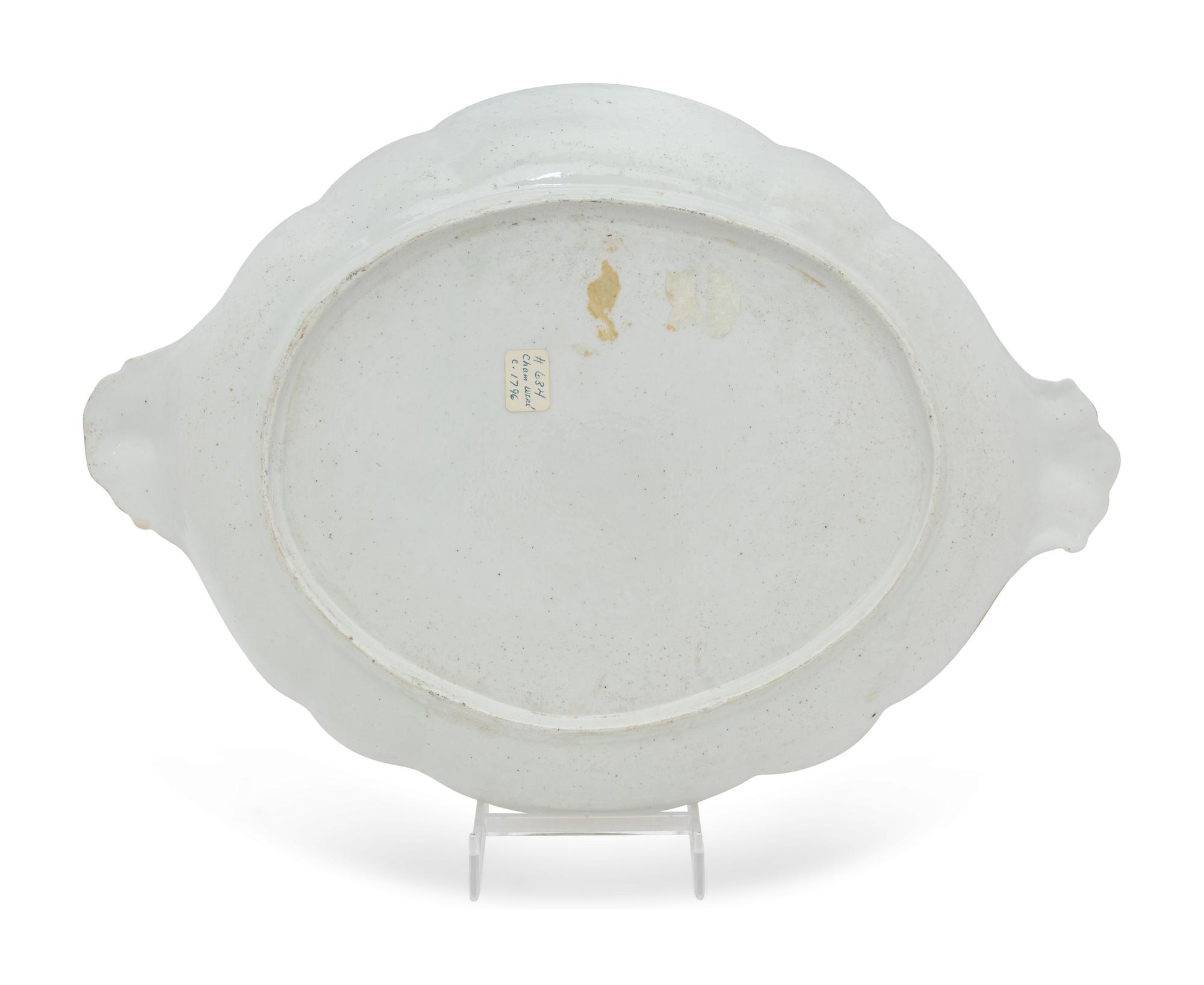 A Chamberlain Worcester Porcelain Tray