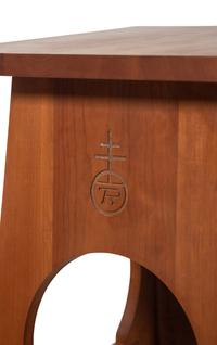 Two Stickley Cherry Side Tables and a Stickley Cherry Bookcase
