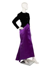 Christian Dior Haute Couture Velvet and Satin Evening Dress, Fall/Winter 1987-88