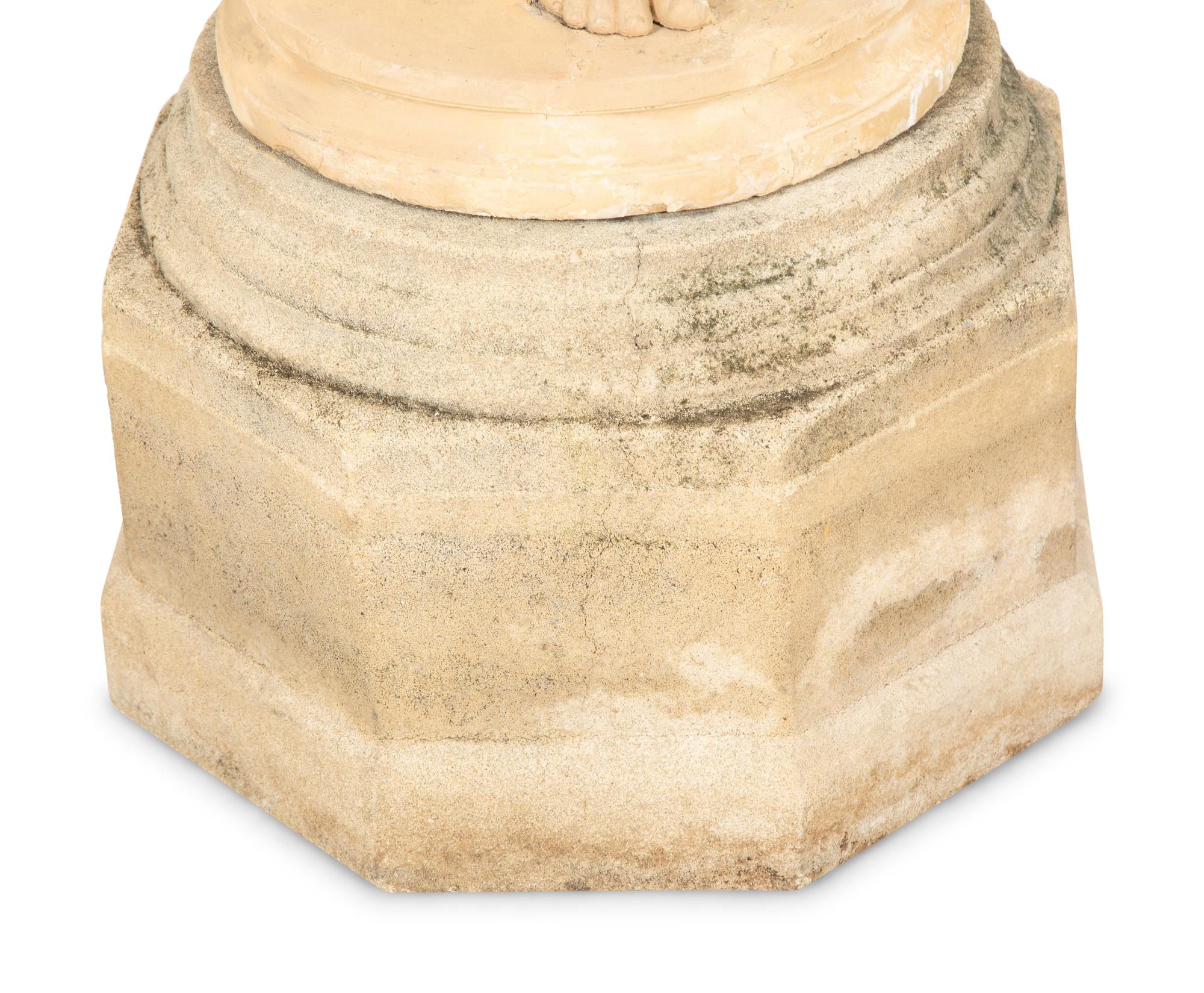 A Terracotta Sculpture of Tahitian Boy