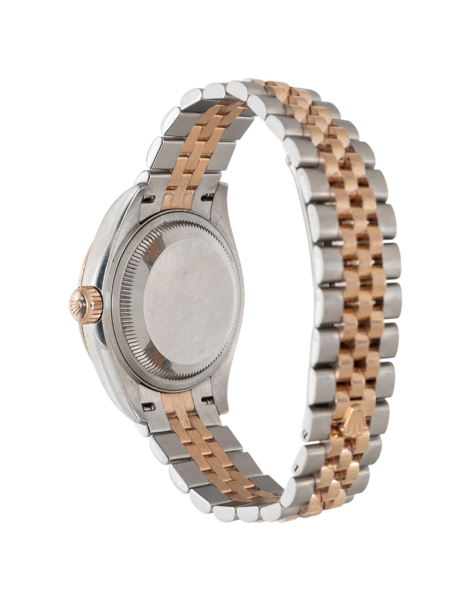 ROLEX, REF. 279171 ROSE GOLD AND STAINLESS STEEL 'LADY-DATEJUST' CHOCOLATE DIAMOND DIAL AND JUBILEE BRACELET, BOX & PAPERS