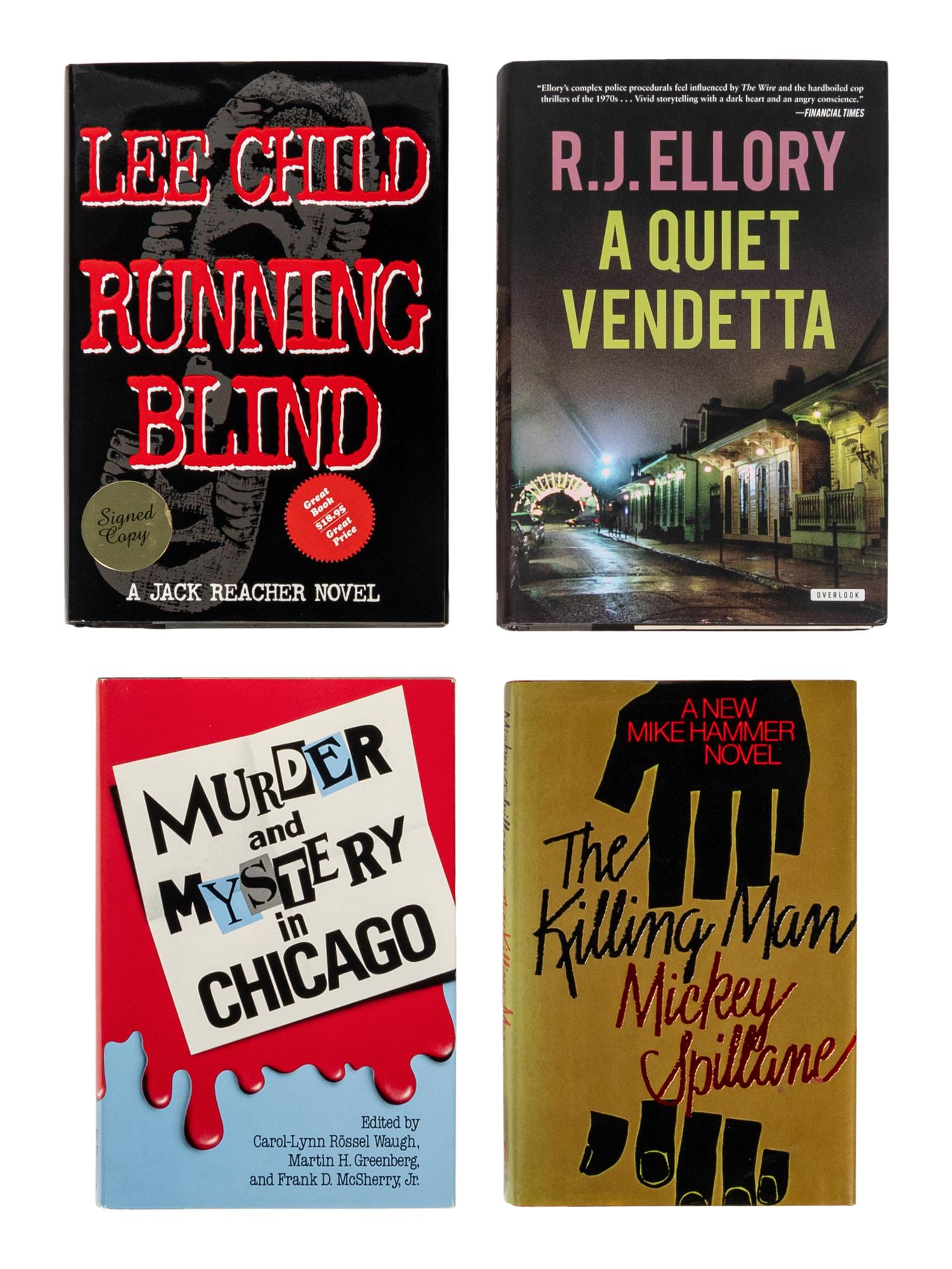 [CRIME & MYSTERY]. A group of 15 works related to crime and mystery, MOST FIRST EDITION, ALL SIGNED OR INSCRIBED, comprising: