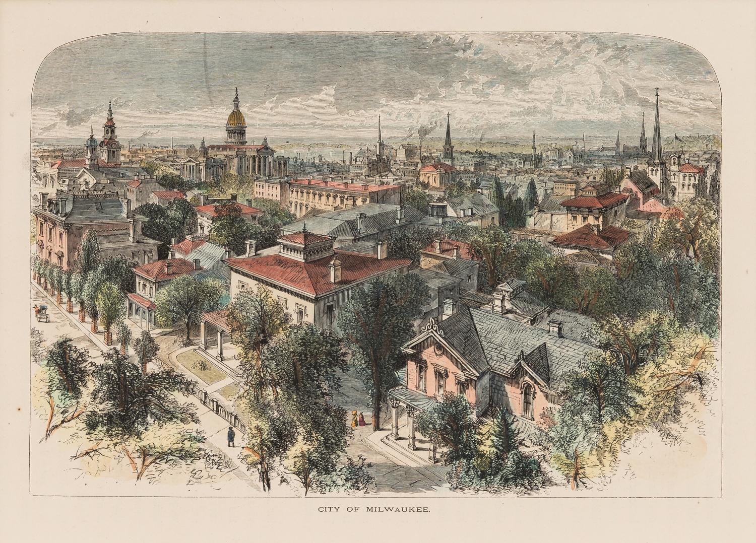 [MILWAUKEE]. A group of 6 prints, comprising: