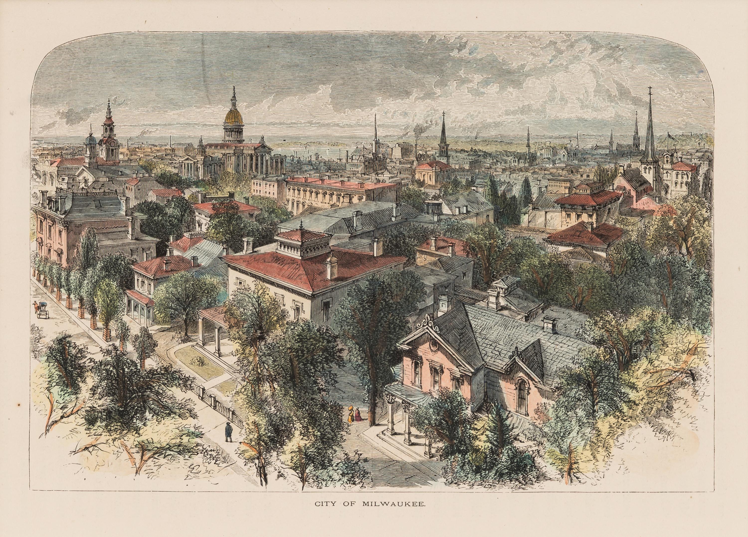 [MILWAUKEE]. A group of 6 prints, comprising: