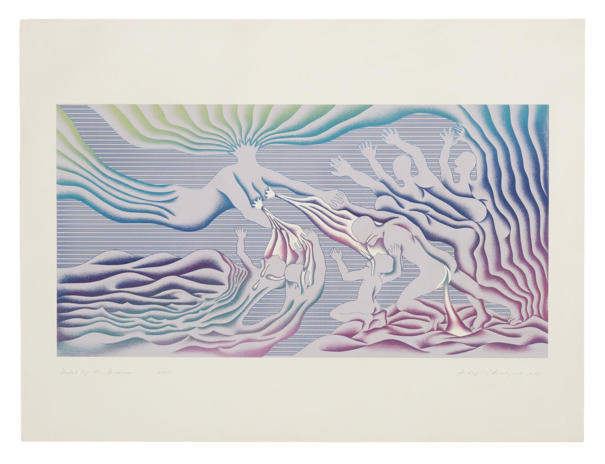 The Creation , Birth Tear/Tear , Birth Trinity , Guided by the Goddess , and Earth Birth (a group of 5 works from The Birth Project ), 1985