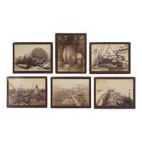[Early Photography] Group of 39 photographs with Naval interest, including views of the Naval Academy and USS Massachusetts