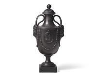 A Humphrey Palmer Black Basalt Covered Vase