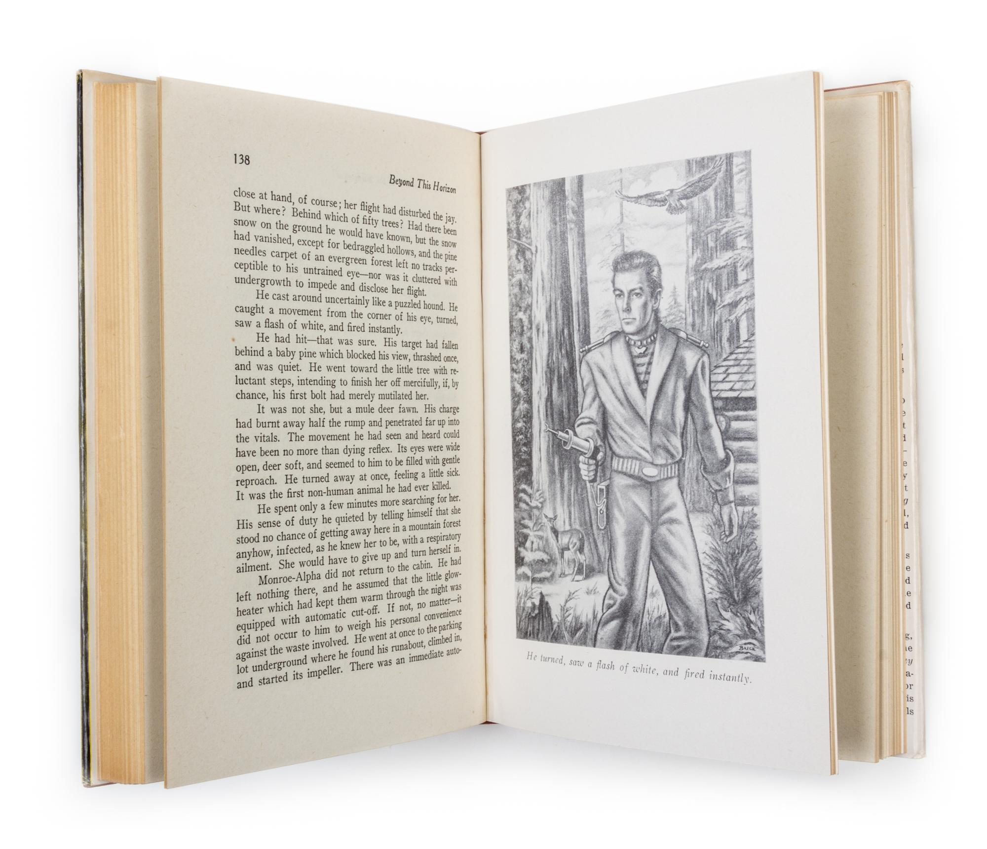 HEINLEIN, ROBERT A. Beyond the Horizon. Reading, PA, 1948. First edition. Limited, signed.
