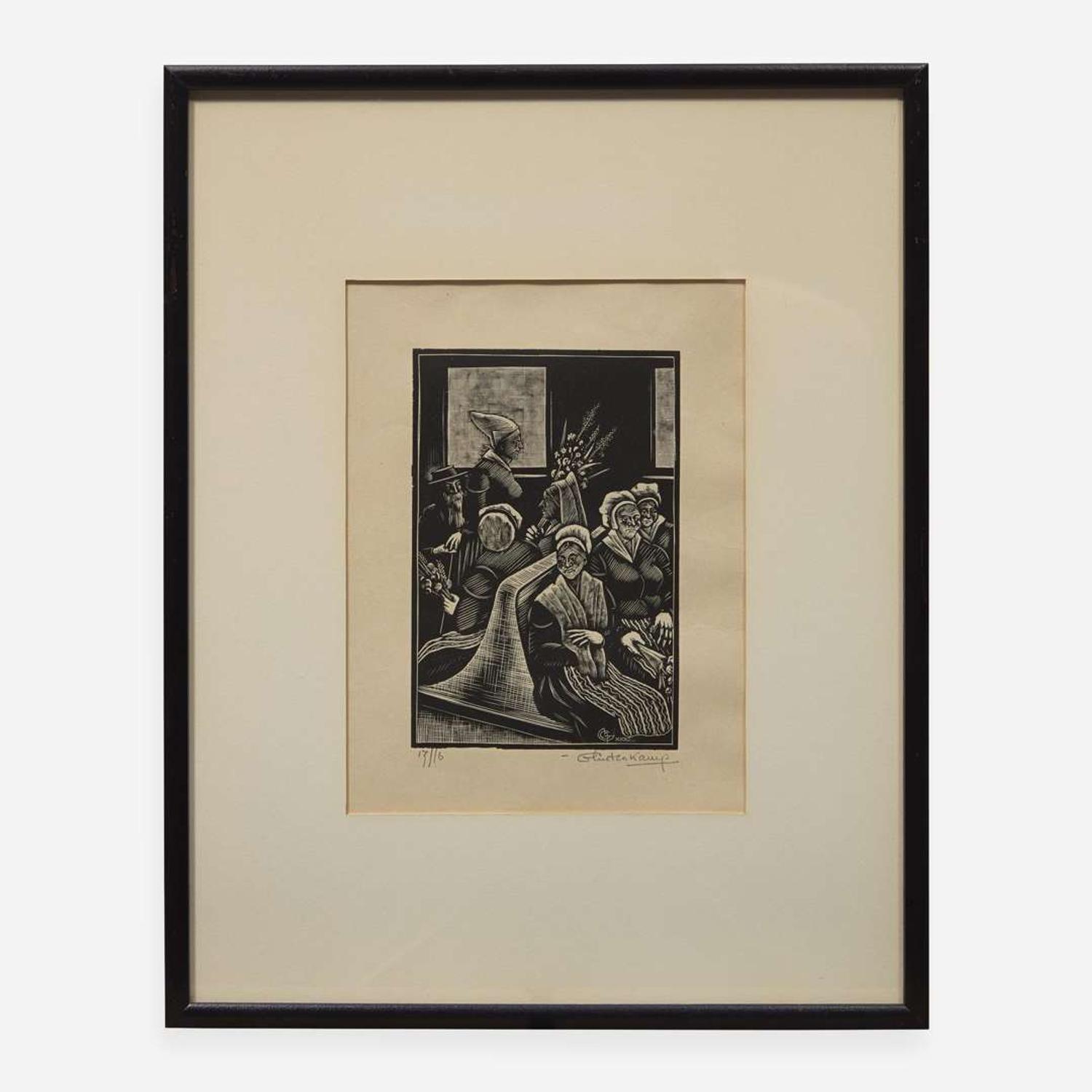 Henrik Glintenkamp (American, 1887-1946) A group of Four (4) Woodcuts