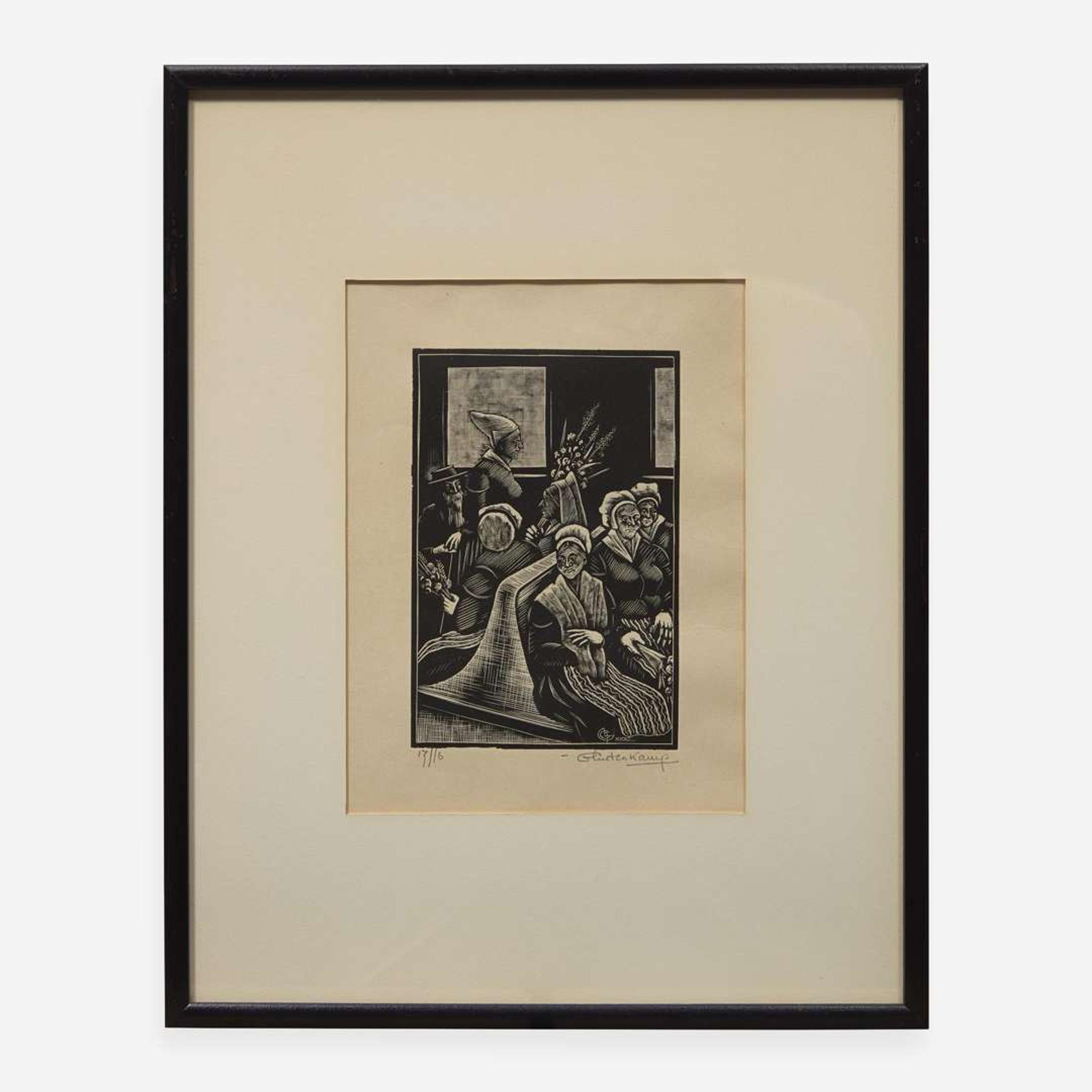 Henrik Glintenkamp (American, 1887-1946) A group of Four (4) Woodcuts