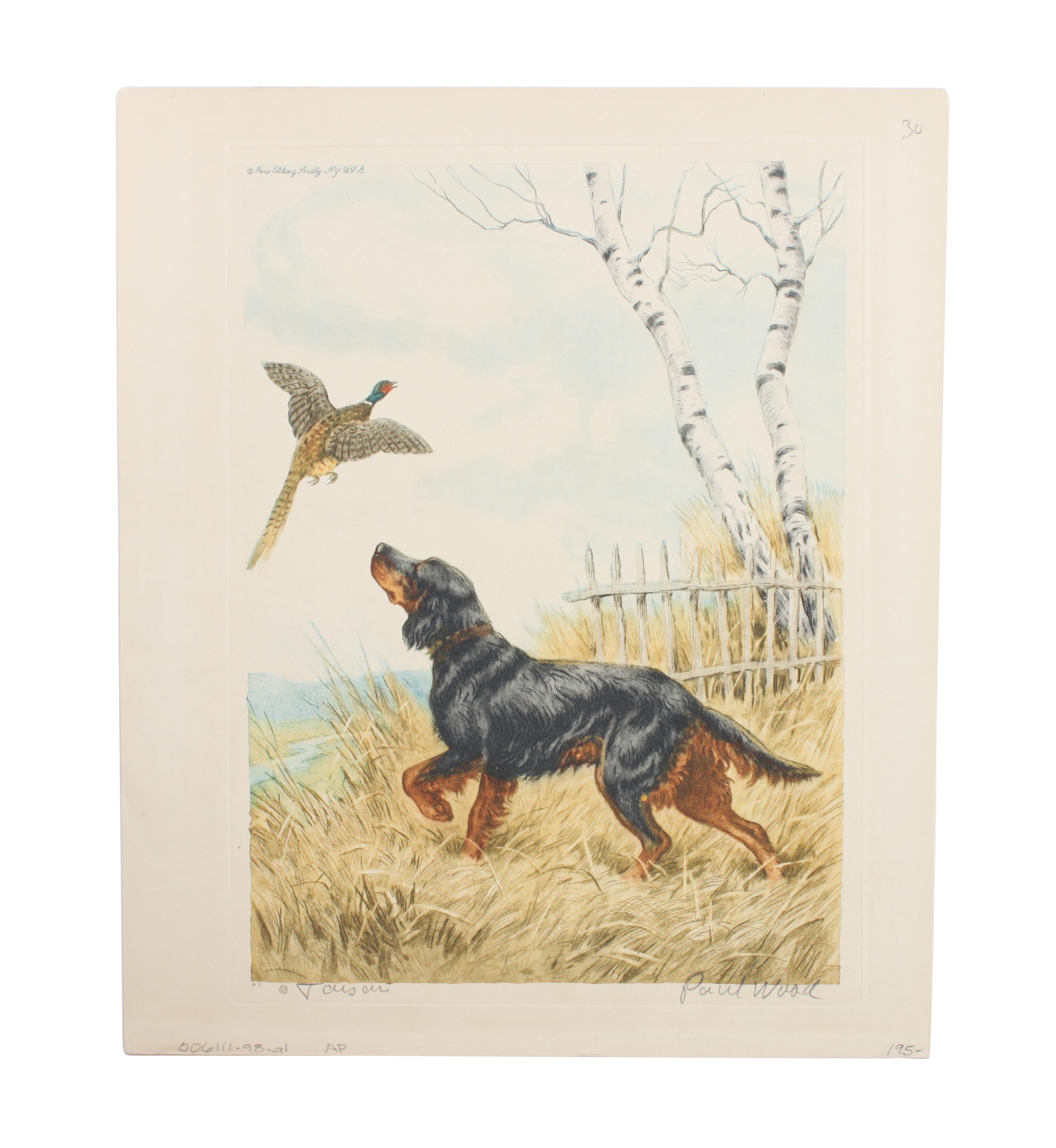 Eleven Hand Colored Dog Prints Height 71/2 x 9 inches — 19TH/20TH CENTURY